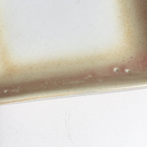 Vintage Heath Ceramics 1980s Pink Peach Rose Ombre Tapas Bread Square Dish Plate - Picture 7 of 8